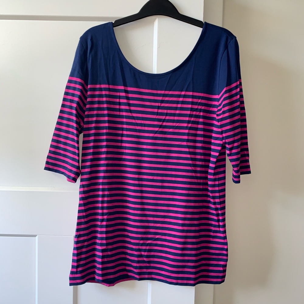 Soft surroundings stripe tee